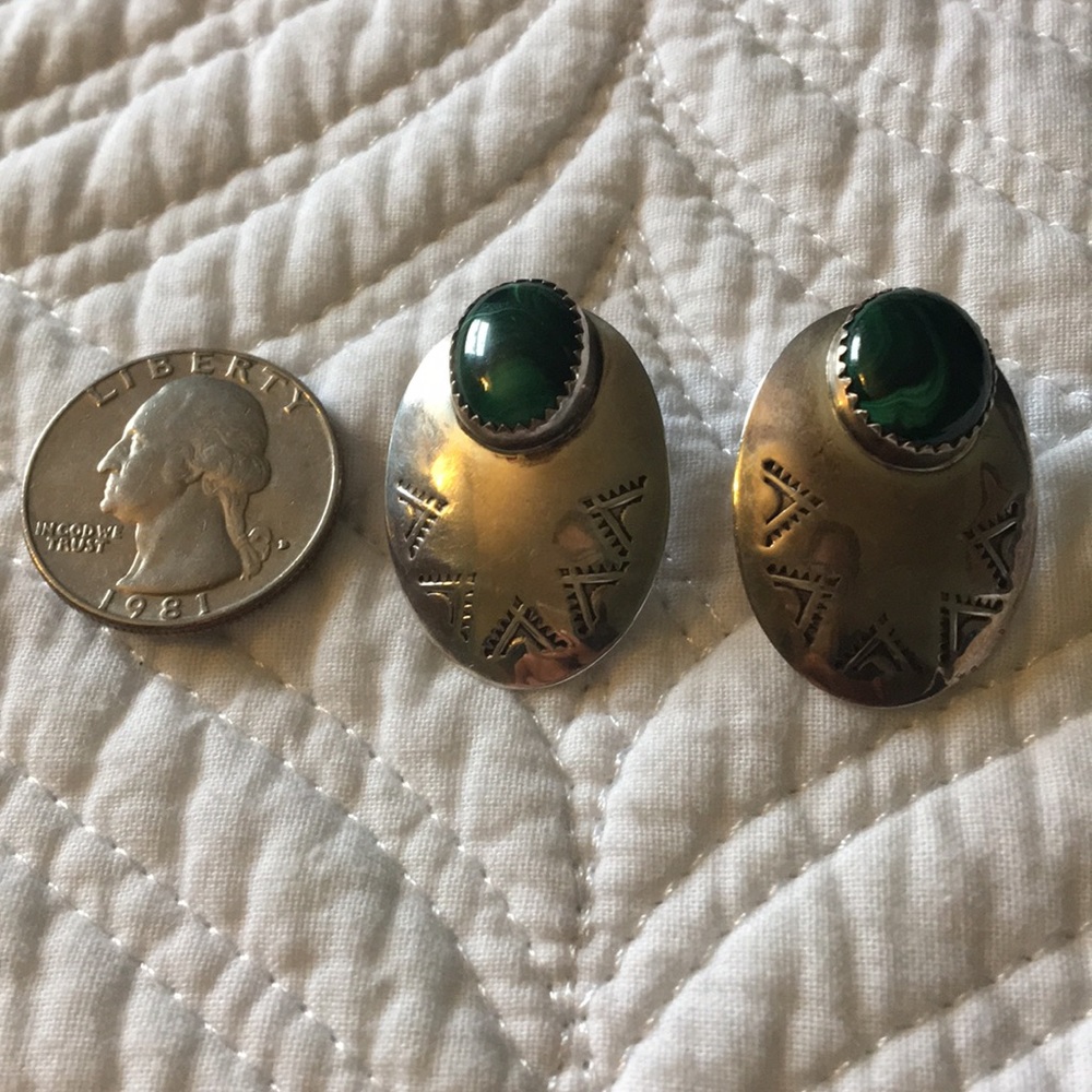 Sterling Silver and Natural Stone Earrings